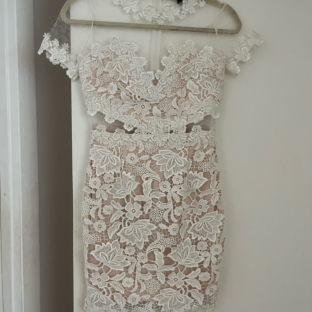 Elegant Lace Floral Dress